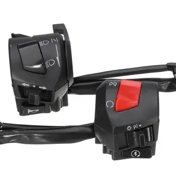 2Pcs/Set Multifunction Universal Motorcycle Handlebar Horn Turn Signal Light Control Switch
2Pcs/Set Multifunction Universal Motorcycle Handlebar Horn Turn Signal Light Control Switch