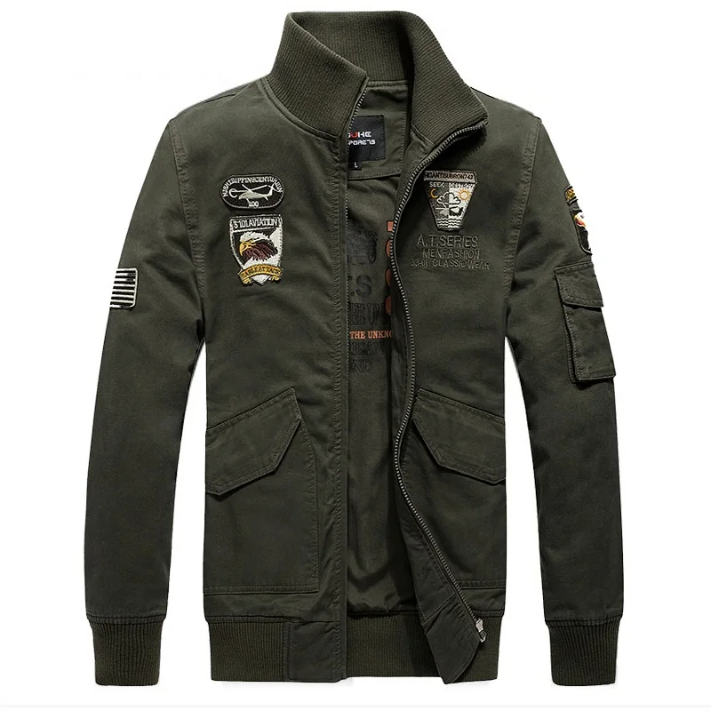 Spring and Autumn Military Jacket Men's Large Size Washed Cotton Jacket Wear-resistant Outdoor Stand Collar Flying Jacket
Spring and Autumn Military Jacket Men's Large Size Washed Cotton Jacket Wear-resistant Outdoor Stand Collar Flying Jacket