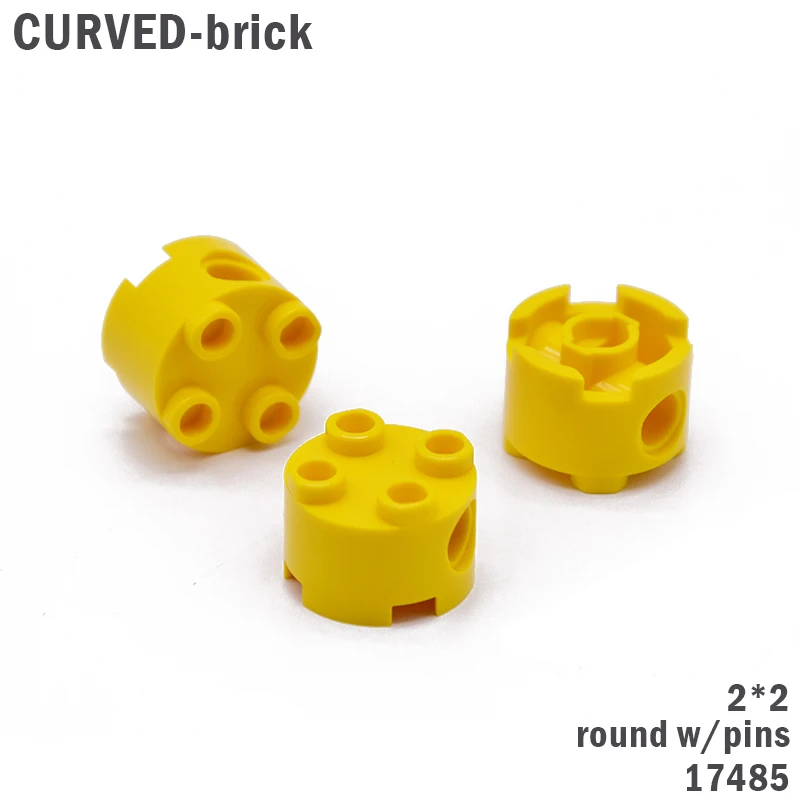 10Pcs/lot MOC Curved Bricks 17485 2x2 Round W/Pins Building Blocks Technic Creator Parts DIY Educational gifts Toys
10Pcs/lot MOC Curved Bricks 17485 2x2 Round W/Pins Building Blocks Technic Creator Parts DIY Educational gifts Toys
