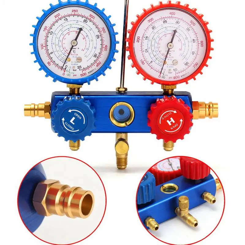 For R134A Air-conditioning Refrigeration Auto Manifold Gauge Set A/C R134A Refrigerant Charging Hose with 2 Quick Couplers Set
For R134A Air-conditioning Refrigeration Auto Manifold Gauge Set A/C R134A Refrigerant Charging Hose with 2 Quick Couplers Set
