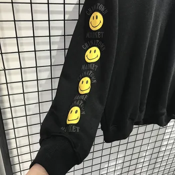 Streetwear Smiley Face Sweatshirts Men Women Pullover Kanye Smile Sweatshirt China Town Market
Streetwear Smiley Face Sweatshirts Men Women Pullover Kanye Smile Sweatshirt China Town Market