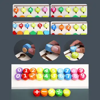 Wooden Math Toys for Children Montessori Materials Learning To Count Numbers Early Education Toys for Kids
Wooden Math Toys for Children Montessori Materials Learning To Count Numbers Early Education Toys for Kids