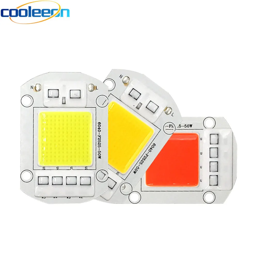 Driverless Smart IC AC 110V 220V Full Spectrum COB LED Light Chip for Floodlights Plant Grow Lamp 20W 30W 50W LED Bulb 60x40mm
Driverless Smart IC AC 110V 220V Full Spectrum COB LED Light Chip for Floodlights Plant Grow Lamp 20W 30W 50W LED Bulb 60x40mm