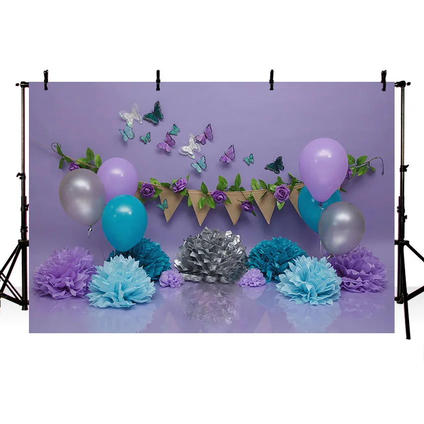 Mehofond 1st Birthday Backdrop Purple Floral Butterfly Wall Balloon Baby Shower Decor Banner Photography Background Photo Studio
Mehofond 1st Birthday Backdrop Purple Floral Butterfly Wall Balloon Baby Shower Decor Banner Photography Background Photo Studio