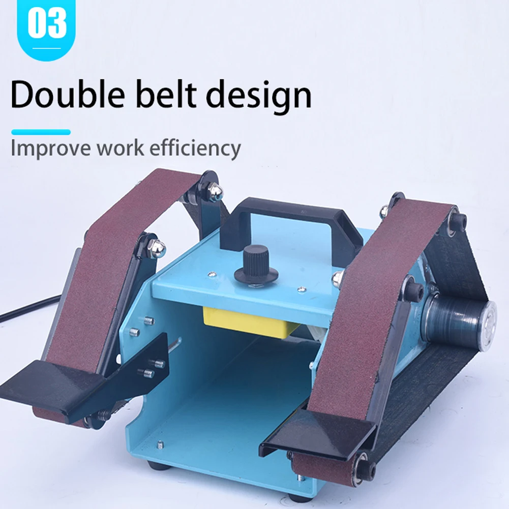 Double-head Small Desktop Double-axis Belt Machine 220V Micro Double Sanding Machine Home Polishing Grinding Knife Tool 950W
Double-head Small Desktop Double-axis Belt Machine 220V Micro Double Sanding Machine Home Polishing Grinding Knife Tool 950W