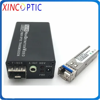 Mini DVI Optic Extender,Full HD 1920*1200p@60Hz to DVI Uncompressed 20km Single LC Simplex SFP Fiber Video ConverterTransceiver
