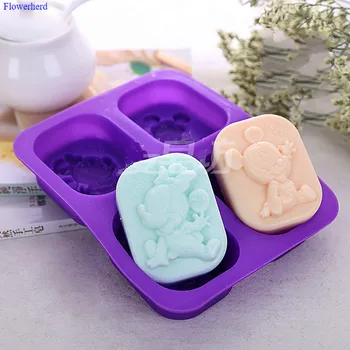 New Four-cavity Mickey Mouse Cold Soap Silicone Mould Handmade Silicone Soap Form Fondant Cake Chocolate Mold Soap Making Set
New Four-cavity Mickey Mouse Cold Soap Silicone Mould Handmade Silicone Soap Form Fondant Cake Chocolate Mold Soap Making Set