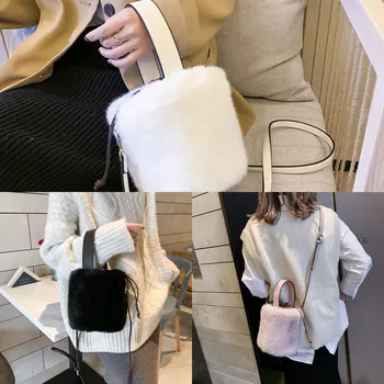 Popular Enchase shoulder bag Plush Bucket Plush Bag Women's 2020 Drawstring Anti-theft Shoulder Messenger Handbag
Popular Enchase shoulder bag Plush Bucket Plush Bag Women's 2020 Drawstring Anti-theft Shoulder Messenger Handbag