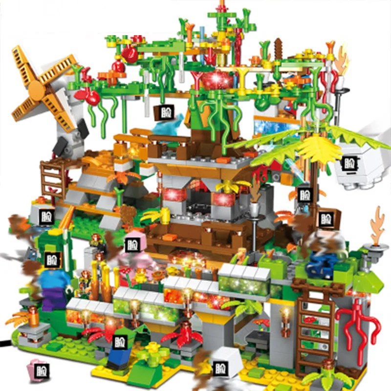 Legoinglys Minecrafted village Small Particles Assembly My World Garden with LED Light Figures Building Block bricks Kid Toys
Legoinglys Minecrafted village Small Particles Assembly My World Garden with LED Light Figures Building Block bricks Kid Toys
