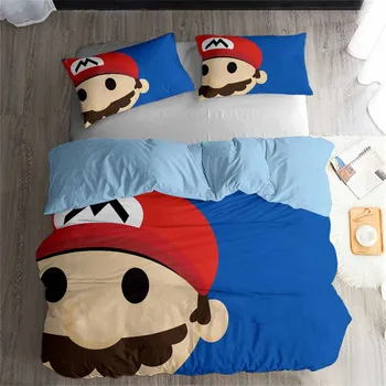 HELENGILI 3D Bedding Set Mario Print Duvet Cover Set Bedcloth with Pillowcase Bed Set Home Textiles #MLA-09
HELENGILI 3D Bedding Set Mario Print Duvet Cover Set Bedcloth with Pillowcase Bed Set Home Textiles #MLA-09