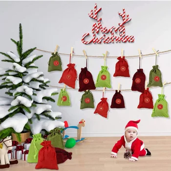 Newly 1 Set Christmas Gift Bags 24Days Countdown Advent Calendar Sticker Hemp Rope DIY Holiday Christmas Decorations TE8
Newly 1 Set Christmas Gift Bags 24Days Countdown Advent Calendar Sticker Hemp Rope DIY Holiday Christmas Decorations TE8