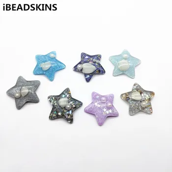 New arrival!31x32mm 50pcs Built-in shell Star shape Flat back beads for Earrings parts,hand Made Hair Clips Findings Jewelry DIY
New arrival!31x32mm 50pcs Built-in shell Star shape Flat back beads for Earrings parts,hand Made Hair Clips Findings Jewelry DIY