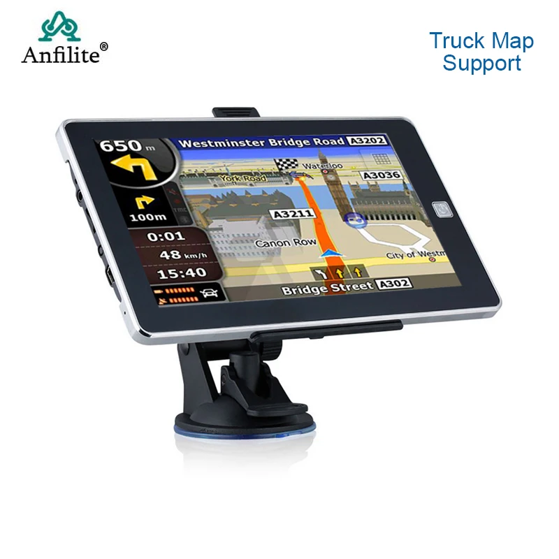 

7 inch Truck GPS Navigator Touch Screen Sunshade Sat Nav Car GPS Navigation Bluetooth AVIN 256M+8G Russia America Europe Map