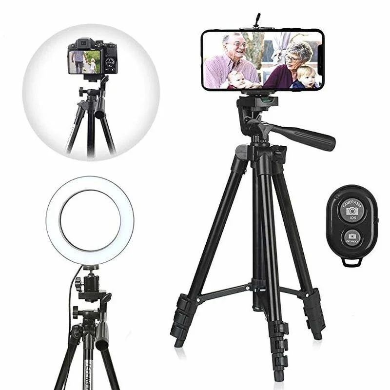 10" LED Ring Light for Live Streaming+Mobile phone camera tripod photo frame anchor live broadcast tripod + Bluetooth
10" LED Ring Light for Live Streaming+Mobile phone camera tripod photo frame anchor live broadcast tripod + Bluetooth