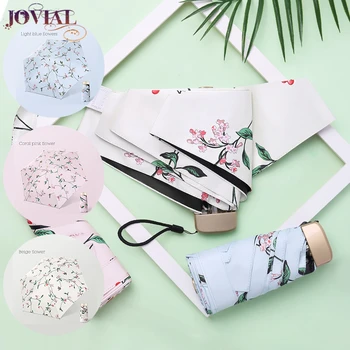 Summer Umbrella Rain Women New 5 Fold Flat Mini Ultra Light Portable Vinyl Flower Leaf Pattern Sun Protection Telescopic Parasol
Summer Umbrella Rain Women New 5 Fold Flat Mini Ultra Light Portable Vinyl Flower Leaf Pattern Sun Protection Telescopic Parasol