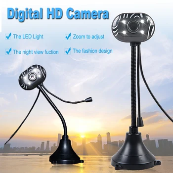 HOT For Online Course USB HD Webcam With Home Office Microphone Night Vision Function Video Camera LED For Laptop Computer
HOT For Online Course USB HD Webcam With Home Office Microphone Night Vision Function Video Camera LED For Laptop Computer