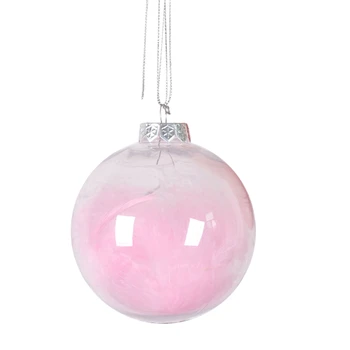 20Pcs Hanging Ball Transparent Hollow Ball Ceiling Window Decoration Ornaments Christmas Ornaments 6cm Ball + Feather
20Pcs Hanging Ball Transparent Hollow Ball Ceiling Window Decoration Ornaments Christmas Ornaments 6cm Ball + Feather