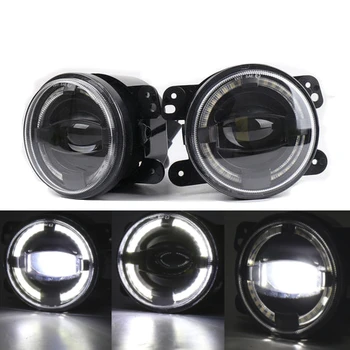 4 Inch Round LED Fog Lights 30W Projector Lens with Halo DRL Fog Lamp For Jeep Wrangler JK TJ LJ Grand Cherokee 
4 Inch Round LED Fog Lights 30W Projector Lens with Halo DRL Fog Lamp For Jeep Wrangler JK TJ LJ Grand Cherokee