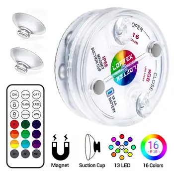 LED Light Waterproof Remote Control Submersible Light With Suction Cups Pond Pool Lamp Remote Control Distance Within 30M
LED Light Waterproof Remote Control Submersible Light With Suction Cups Pond Pool Lamp Remote Control Distance Within 30M