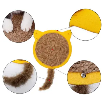Cat Scratching Pads Ears Shape Sisal Scratcher Board Space Saving Toy Grinding 634E
Cat Scratching Pads Ears Shape Sisal Scratcher Board Space Saving Toy Grinding 634E