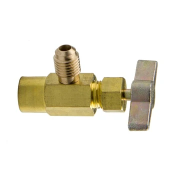 AC DV-134 Tap opener Replacement R-134 Accessory Brass Gold 7 / 16-20 ACME Adapter Can Valve Refrigerant R-134a
AC DV-134 Tap opener Replacement R-134 Accessory Brass Gold 7 / 16-20 ACME Adapter Can Valve Refrigerant R-134a