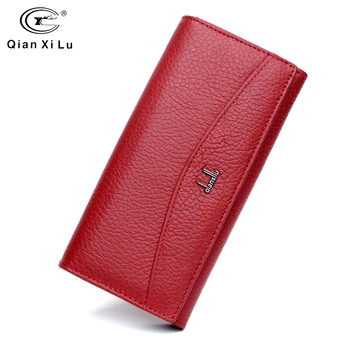 Qianxilu Brand Genuine Leather Wallet for Women,High Quality Coin Purse Female 2017
Qianxilu Brand Genuine Leather Wallet for Women,High Quality Coin Purse Female 2017