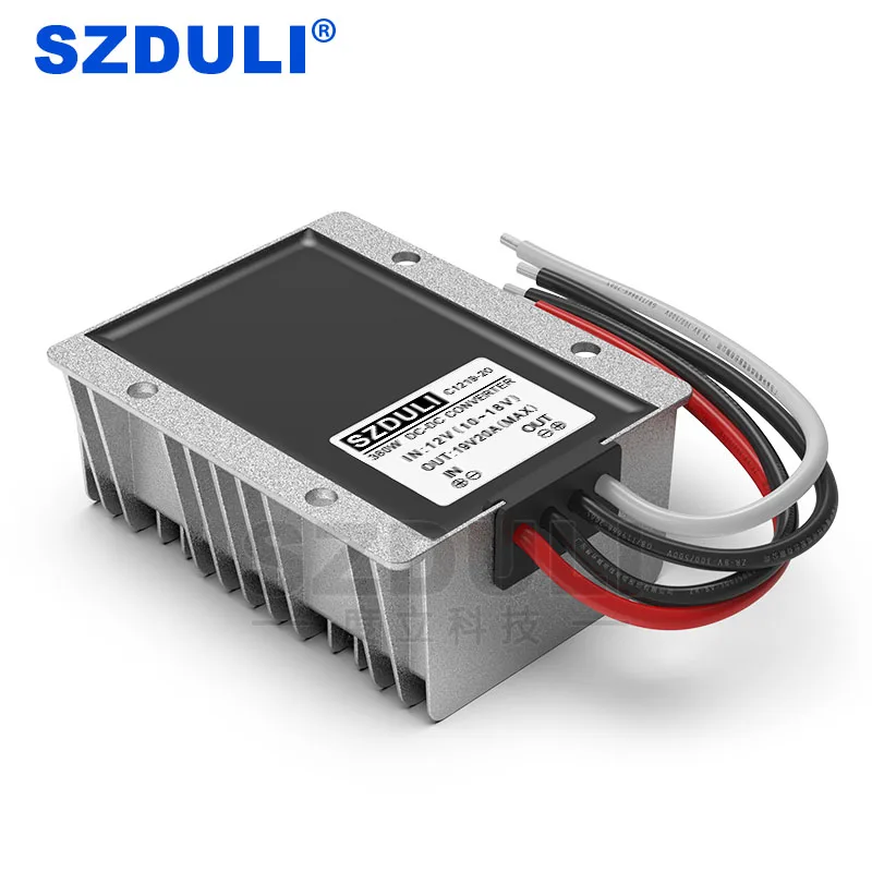 12V to 19V 20A DC power boost module 10~18V to 19V 380W notebook power converter CE RoHS waterproof
12V to 19V 20A DC power boost module 10~18V to 19V 380W notebook power converter CE RoHS waterproof
