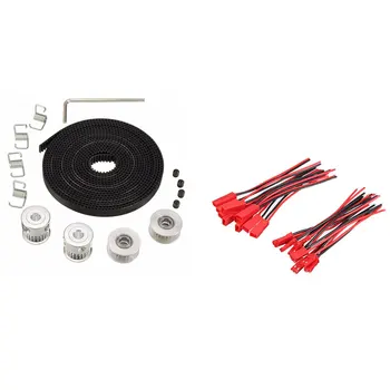 10 Pairs 2 Pin JST Plug Socket Connector M to F 110mm Cable Wire Red Black & 2X GT2 Pulley 20 Teeth Bore 5mm
10 Pairs 2 Pin JST Plug Socket Connector M to F 110mm Cable Wire Red Black & 2X GT2 Pulley 20 Teeth Bore 5mm