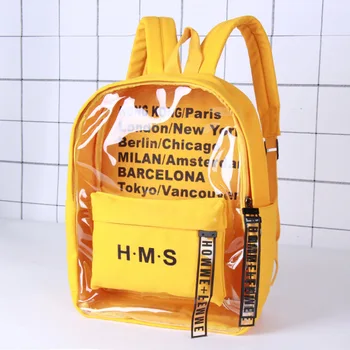 2019 Fashion Girls Clear Backpack Transparent Jelly Candy Shoulders Laser PVC Bag School Bookbag 
2019 Fashion Girls Clear Backpack Transparent Jelly Candy Shoulders Laser PVC Bag School Bookbag