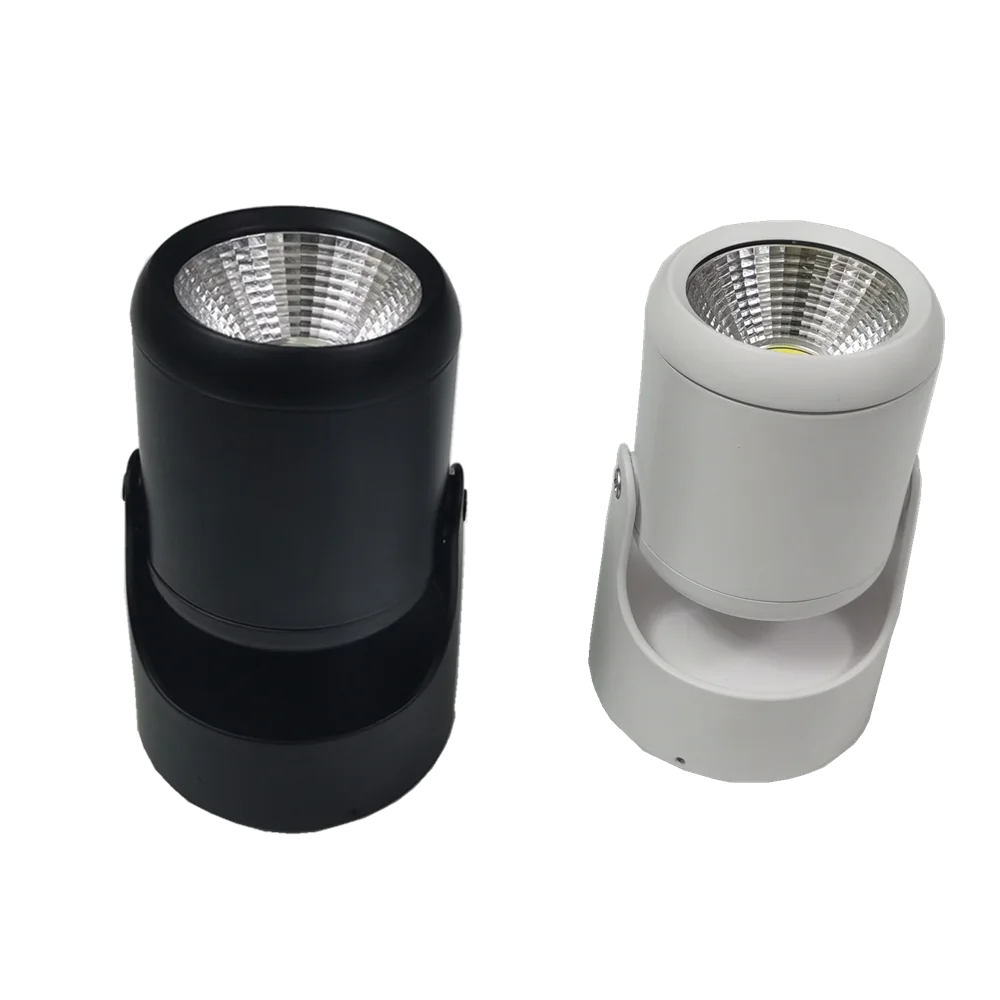 High quality Dimmable Rotating LED Downlights Surface Mounted adjustment COB AC85-265V 5W 10W 15W LED Ceiling Lamp Spot lights