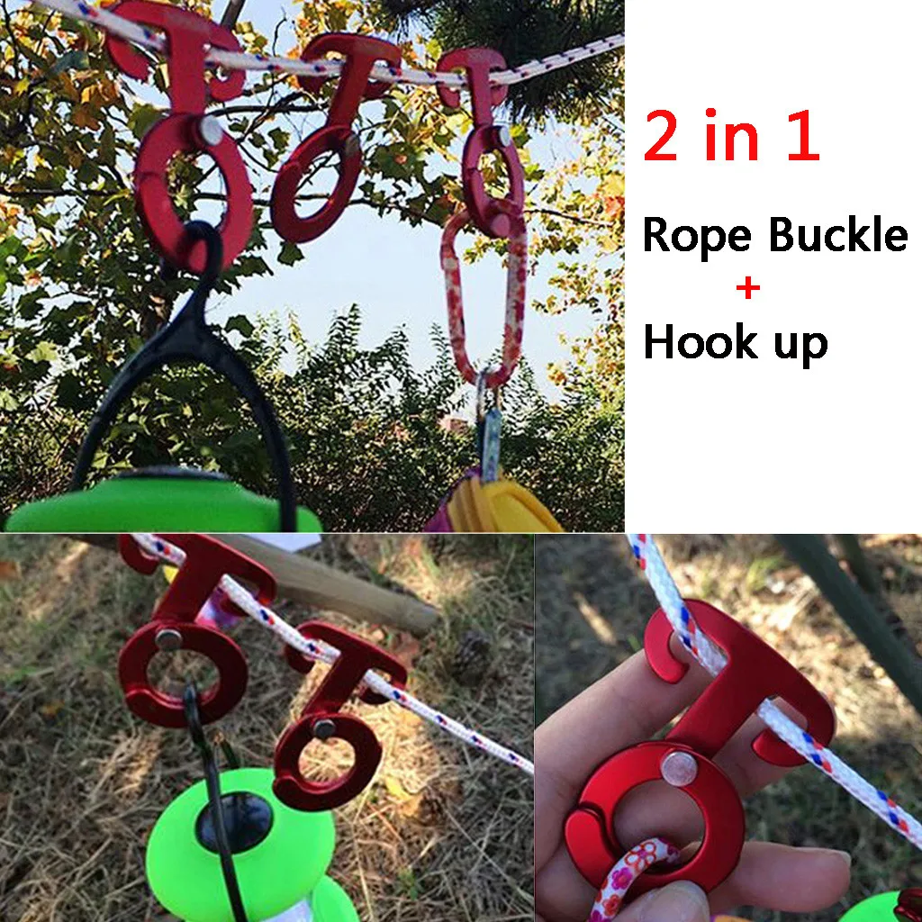 Multifunctional 2 In 1 Quick Knot Aluminum Tent Wind Rope Buckle Outdoor Tent Accessory Tool Camping Hook Outdoor
Multifunctional 2 In 1 Quick Knot Aluminum Tent Wind Rope Buckle Outdoor Tent Accessory Tool Camping Hook Outdoor