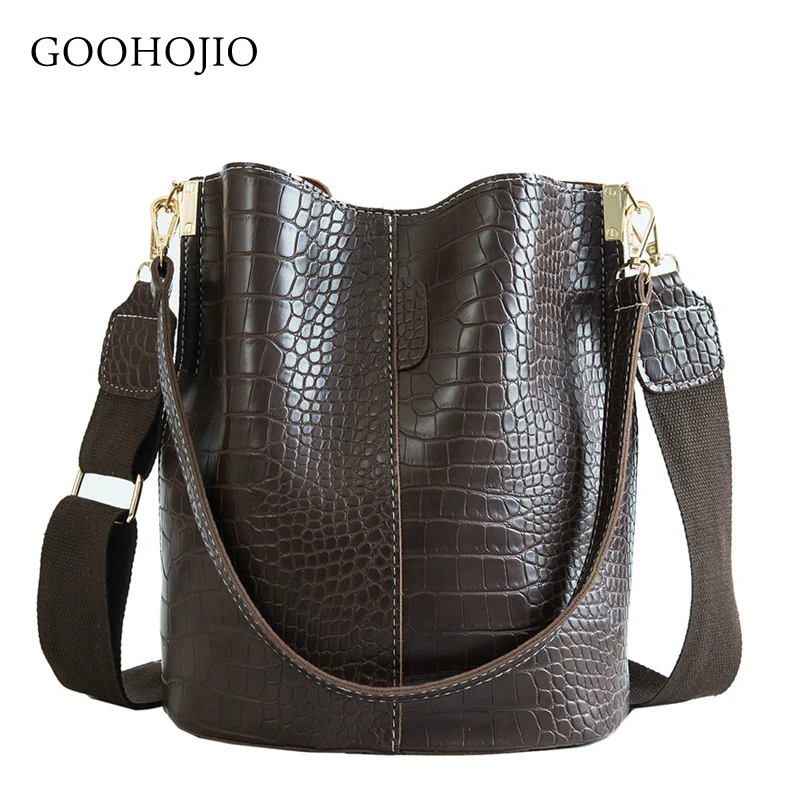 GOOHOJIO 2019 Crocodile Crossbody Bag for Women Shoulder Bag Brand Designer Women Bags Luxury PU Leather Bag Bucket Bag Handbag
GOOHOJIO 2019 Crocodile Crossbody Bag for Women Shoulder Bag Brand Designer Women Bags Luxury PU Leather Bag Bucket Bag Handbag