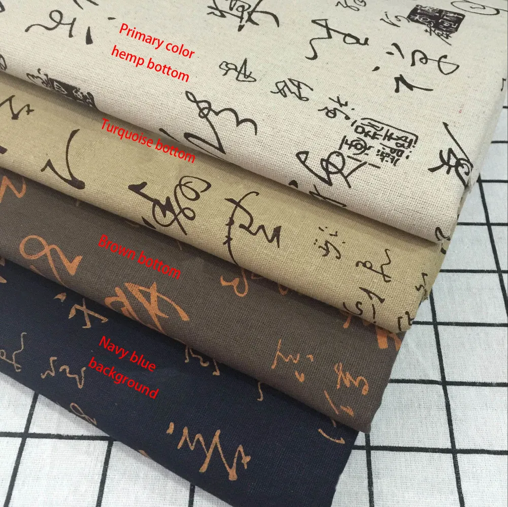 100*155cm Printed Cursive Chinese Character Cotton Linen Curtain Tablecloth Pure Cotton DIY Sewing and Placemat Material Sewing
100*155cm Printed Cursive Chinese Character Cotton Linen Curtain Tablecloth Pure Cotton DIY Sewing and Placemat Material Sewing