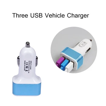 Hot Car Phone Charger Three Port High-capacity Car Adapter Green Car Accessories Car Usb Charger 2019
Hot Car Phone Charger Three Port High-capacity Car Adapter Green Car Accessories Car Usb Charger 2019