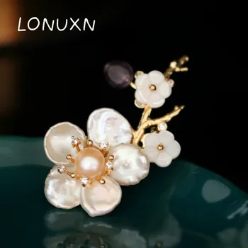 14K Gold-plated Brooch Women Designer Flowers gold Pin Brooch Ladies Elegant Natural Freshwater Pearl natural shell Brooch gift
14K Gold-plated Brooch Women Designer Flowers gold Pin Brooch Ladies Elegant Natural Freshwater Pearl natural shell Brooch gift