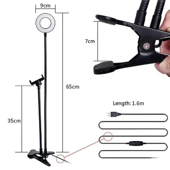 Photo Studio Selfie Led Ring Light With Cell Phone For Live Lamp Makeup Android Stream Holder Camera Mobile For Iphone G0Y8
Photo Studio Selfie Led Ring Light With Cell Phone For Live Lamp Makeup Android Stream Holder Camera Mobile For Iphone G0Y8