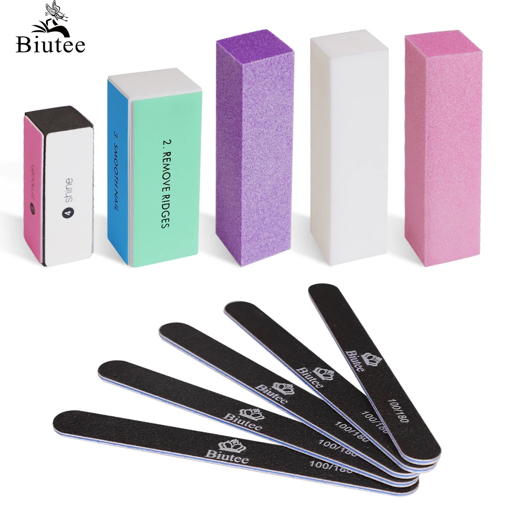 BIUTEE 10PCS Nail Files 100 180 BulK Grit Nail Files Sand Paper Foam Manicure Tool Set Nail Supplies for Professionals Shaper
BIUTEE 10PCS Nail Files 100 180 BulK Grit Nail Files Sand Paper Foam Manicure Tool Set Nail Supplies for Professionals Shaper