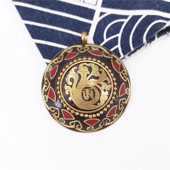 Handmade Ethnic Tibetan Buddha Pendant Mala Buddhist Mantra Sign Yoga Charm Bohemian Pendants for Women Nepal Ethnic Jewelry
Handmade Ethnic Tibetan Buddha Pendant Mala Buddhist Mantra Sign Yoga Charm Bohemian Pendants for Women Nepal Ethnic Jewelry