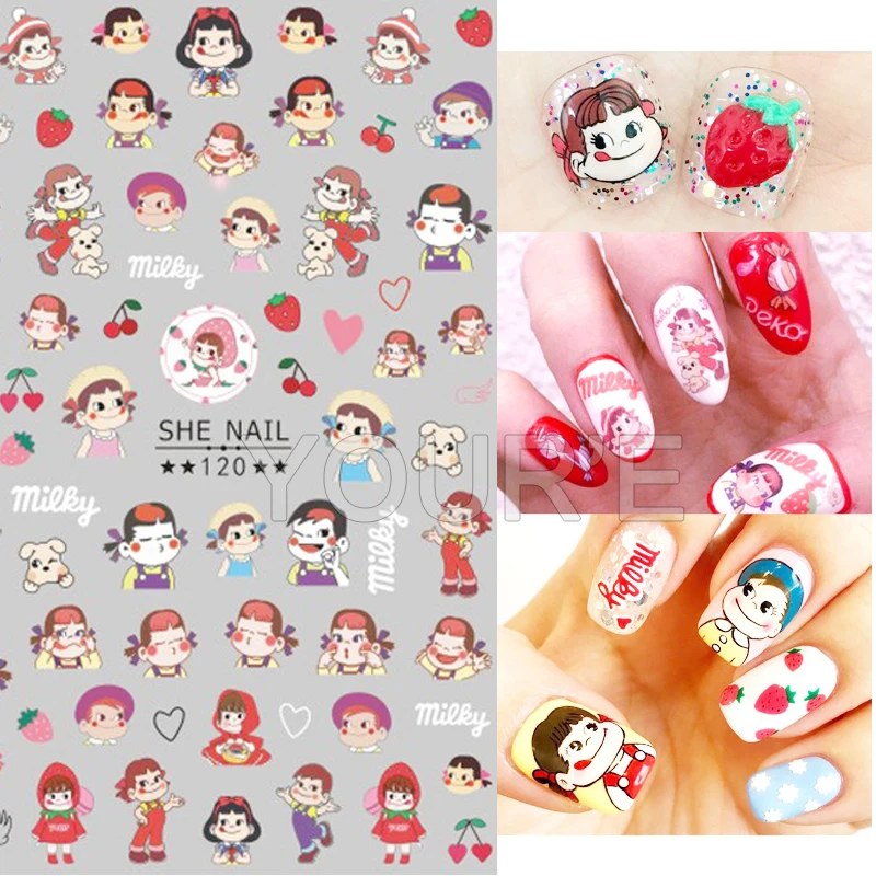 Cute Girls 3D Nails Art Stickers Manicure Cartoon Strawberry Nail Design for Stickers for Nails Decals Decoration Adhesive Foils
Cute Girls 3D Nails Art Stickers Manicure Cartoon Strawberry Nail Design for Stickers for Nails Decals Decoration Adhesive Foils