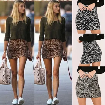 Skirts Women Spring 's Leopard Printed High Waist Sexy Pencil Hip Skinny Nightclub Mini Skirt Summer Lady Club Skirts Mujer
Skirts Women Spring 's Leopard Printed High Waist Sexy Pencil Hip Skinny Nightclub Mini Skirt Summer Lady Club Skirts Mujer