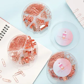 84PCS/Set Metal Clamp Paper Clips Kit Rose Gold Memo Binder Clip Spring Clips Paperclip Gold Paper Clip School Office Stationery
84PCS/Set Metal Clamp Paper Clips Kit Rose Gold Memo Binder Clip Spring Clips Paperclip Gold Paper Clip School Office Stationery