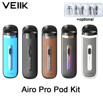 Original VEIIK Airo Pro Pod Kit 1200mAh Battery with 2ml pod Cartridge Fit 0.6ohm mesh coil E-Cigarette Vaporizer Veiik Pod Kit