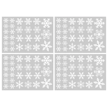4 Sheets of Sticker Decorative Practical Creative Durable Snowflake Glass Sticker Window Decal for Shop Party
4 Sheets of Sticker Decorative Practical Creative Durable Snowflake Glass Sticker Window Decal for Shop Party