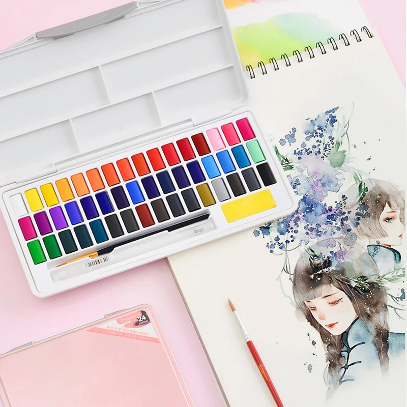 Macaron Style Solid Water Color Paint Set Bright Color High Capacity Watercolor Painting Pigment Set For Drawing Art Supplies
Macaron Style Solid Water Color Paint Set Bright Color High Capacity Watercolor Painting Pigment Set For Drawing Art Supplies