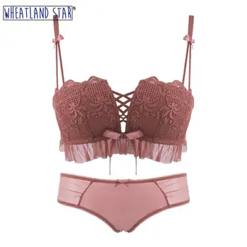 Lingerie Feminina Anti Sagging Wirefree Bra and Panty Set Push Up Bra Three Hook-and-eye Women's Underpants Sets Women Intimates
Lingerie Feminina Anti Sagging Wirefree Bra and Panty Set Push Up Bra Three Hook-and-eye Women's Underpants Sets Women Intimates