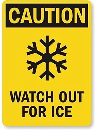 Coffee House or Home Wall Decor Metal Tin Sign CautionWatch Out for Ice (with Sign,Gift Decor Novelty Garage Metal Tin Sign Sign
Coffee House or Home Wall Decor Metal Tin Sign CautionWatch Out for Ice (with Sign,Gift Decor Novelty Garage Metal Tin Sign Sign