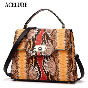 ACELURE European and American New Snakeskin Pattern Handbags Solid Color PU Leather Lock Cover Women Shoulder Bags Drop Shipping
ACELURE European and American New Snakeskin Pattern Handbags Solid Color PU Leather Lock Cover Women Shoulder Bags Drop Shipping