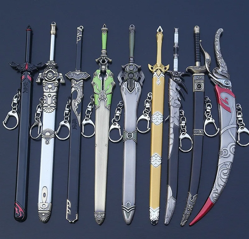 Famous Chinese Swords 22 cm Model Keychain Buckle Personality Scabbard Katana Sabre Car Keyrings Gift Key Chains
Famous Chinese Swords 22 cm Model Keychain Buckle Personality Scabbard Katana Sabre Car Keyrings Gift Key Chains