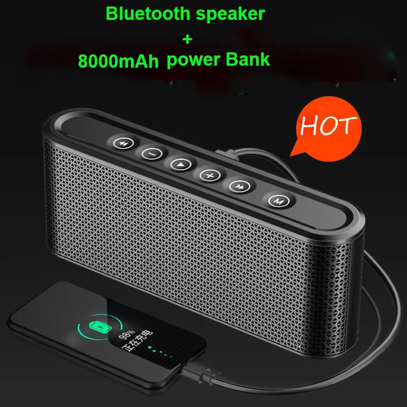 X6 mobile phone wireless Bluetooth speaker card U disk subwoofer charging treasure small audio10w mini portable speake touch 2.0
X6 mobile phone wireless Bluetooth speaker card U disk subwoofer charging treasure small audio10w mini portable speake touch 2.0