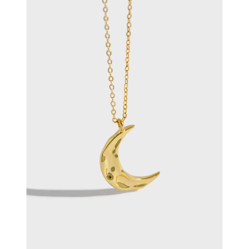 FLY FANY EARL S925 Sterling Silver Necklace Dainty Moon Surface Cute Chic Minimalist Pendant Necklace for Women
FLY FANY EARL S925 Sterling Silver Necklace Dainty Moon Surface Cute Chic Minimalist Pendant Necklace for Women